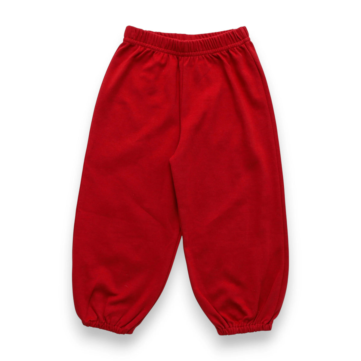 Deep Red Gathered Bottom Pant