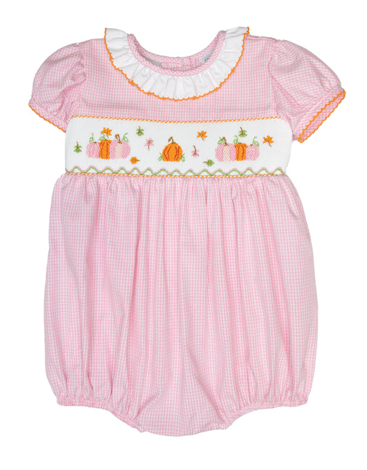 Pumpkin Smocked Bubble