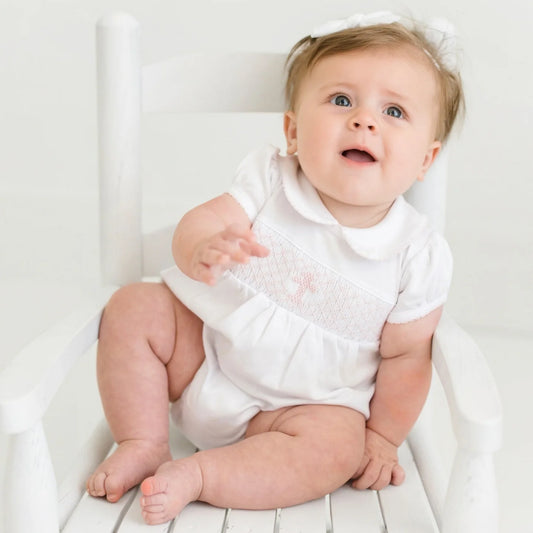 Blessed Smocked Collared Bubble