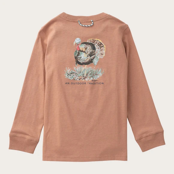 Kids' Long Sleeve Cotton Pocket Tee
