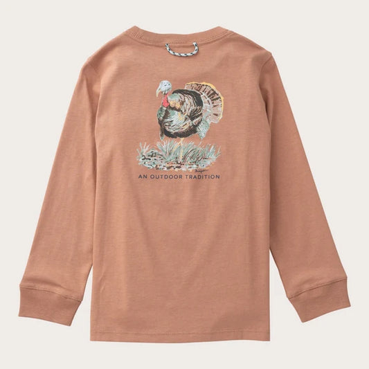 Kids' Long Sleeve Cotton Pocket Tee