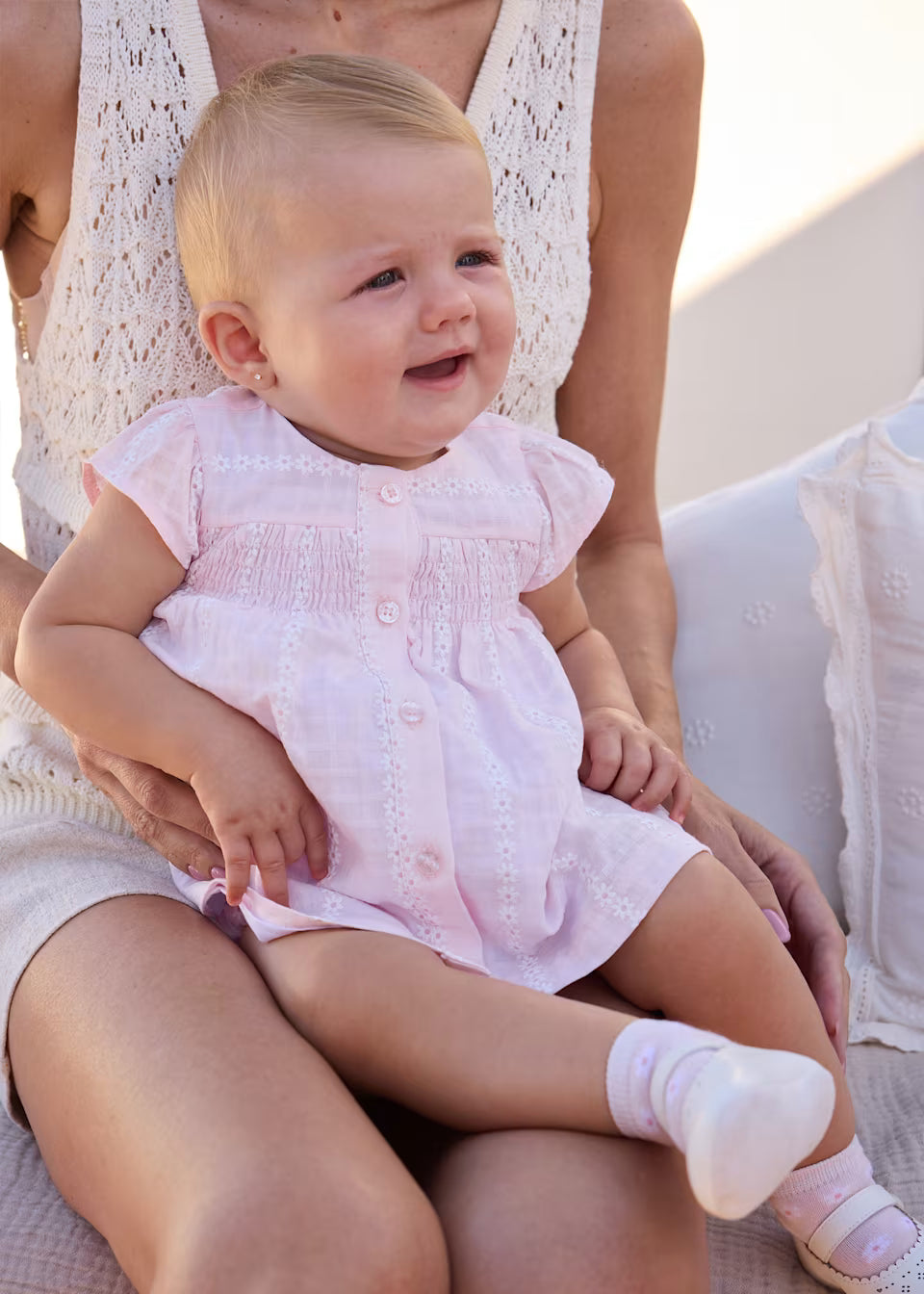 Pink Floral Dress with Bloomers