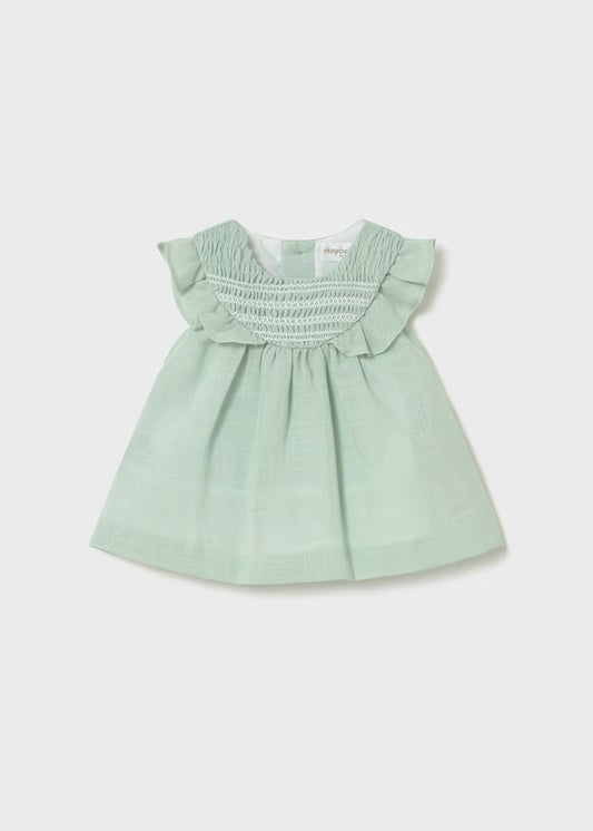 Green Smocked Dress