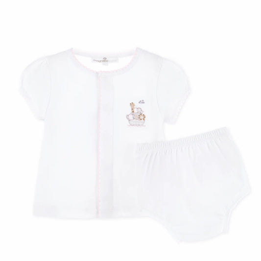 Noah's Ark Ruffle Diaper Set