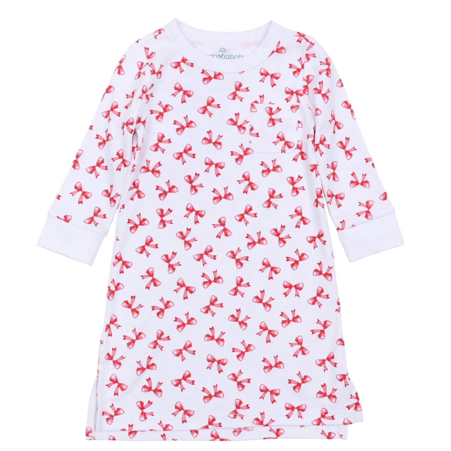 Scarlett Bows Long Sleeve Nightdress