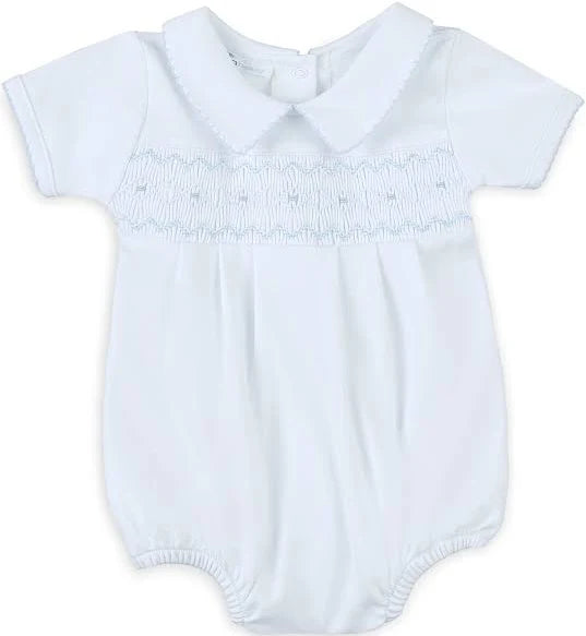 Lizzie and Landon’s Smocked Collared Boy Bubble