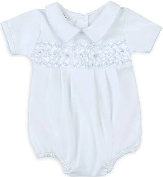 Lizzie and Landon’s Smocked Collared Boy Bubble