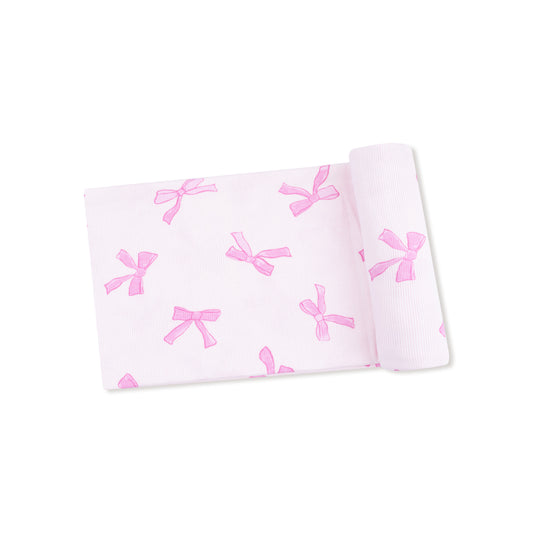 Pretty Bows Swaddle Blanket