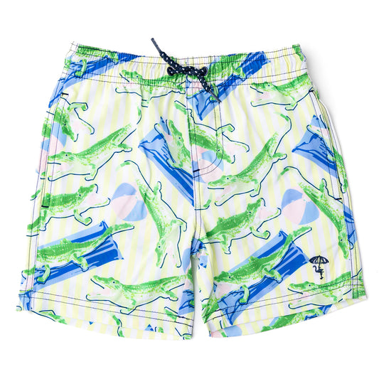 Beach Gator Swim Trunks