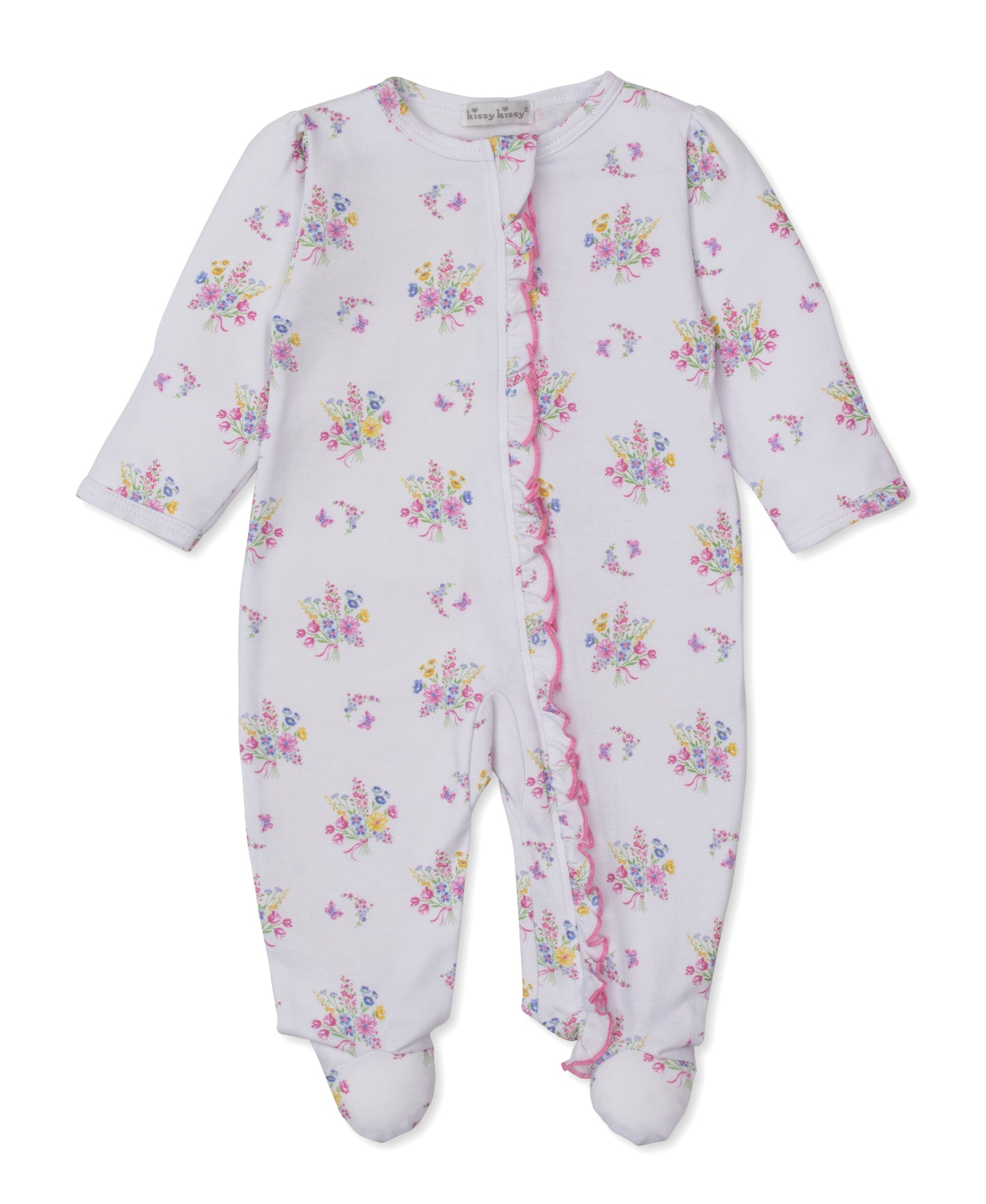 Pastel Gardens Zip Footie