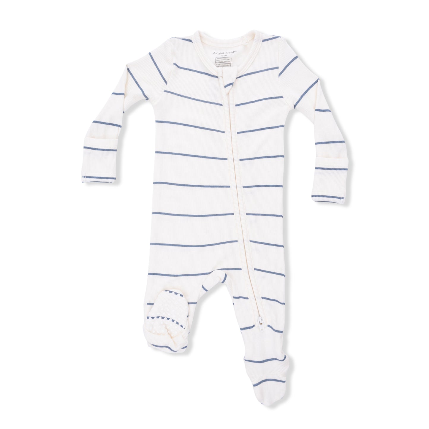 Vintage Stripe Zipper Footie