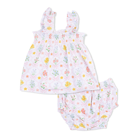 Spring Blooms Bow Trellis Top & Bloomers