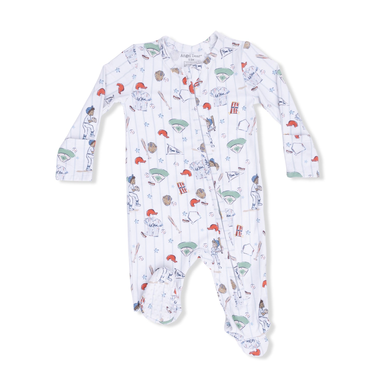 Home Run Baseball Zipper Footie