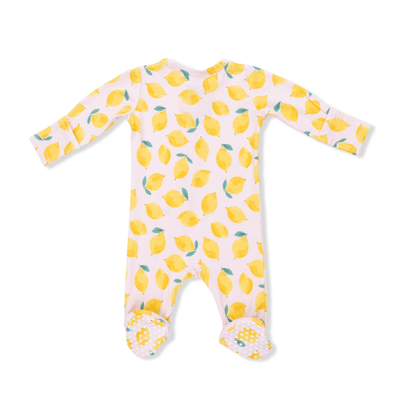 Sunny Lemons Zipper Footie
