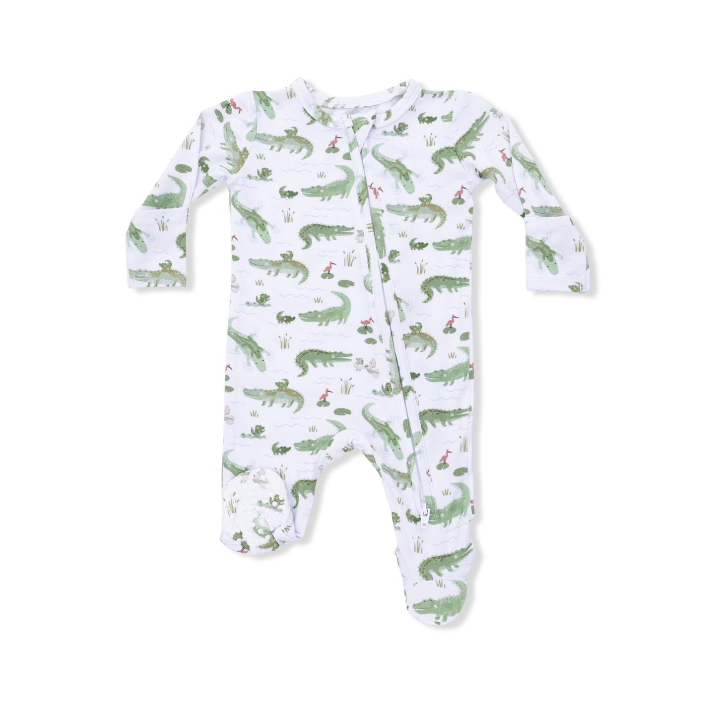 Alligators Zipper Footie
