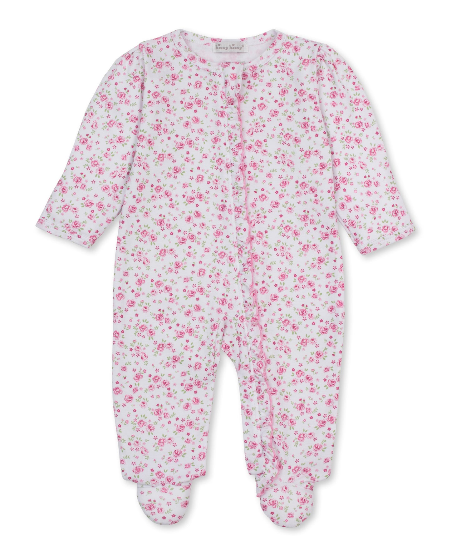 Cottage Roses Zip Footie