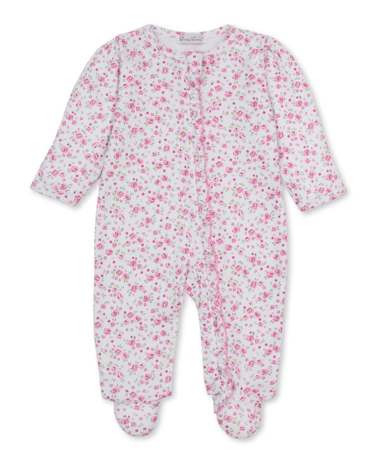 Cottage Roses Zip Footie