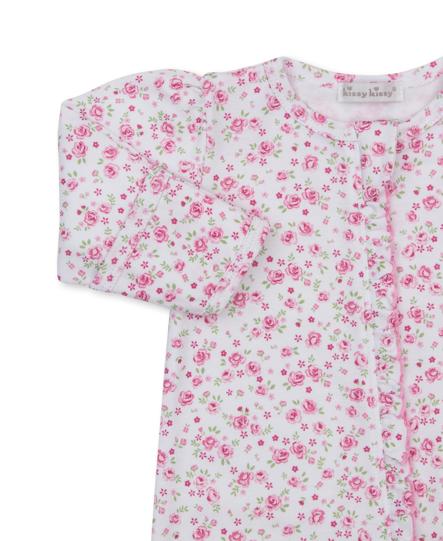 Cottage Roses Zip Footie
