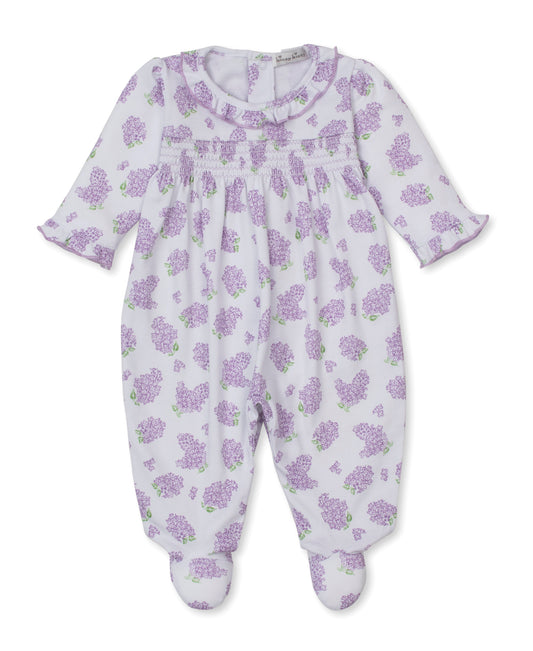 Lilac Love Smocked Footie