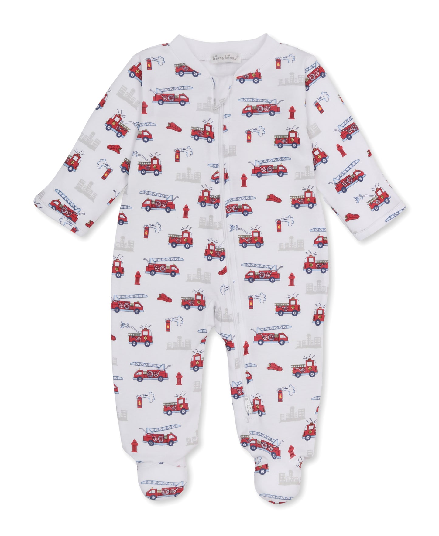 Fire Rescue Racers Zip Footie