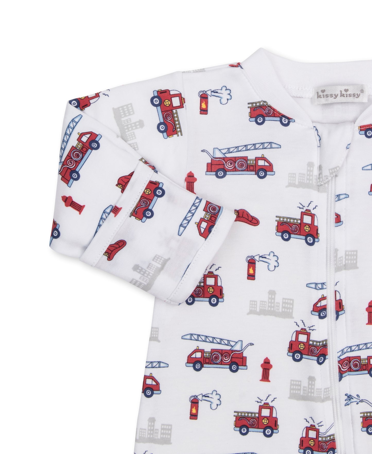 Fire Rescue Racers Zip Footie