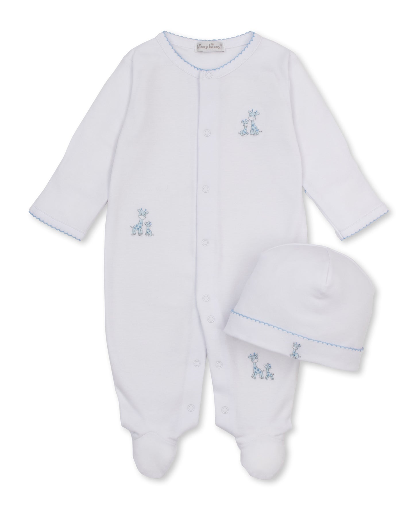 Just Giraffes Footie w/ Hat Set