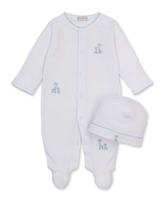 Just Giraffes Footie w/ Hat Set