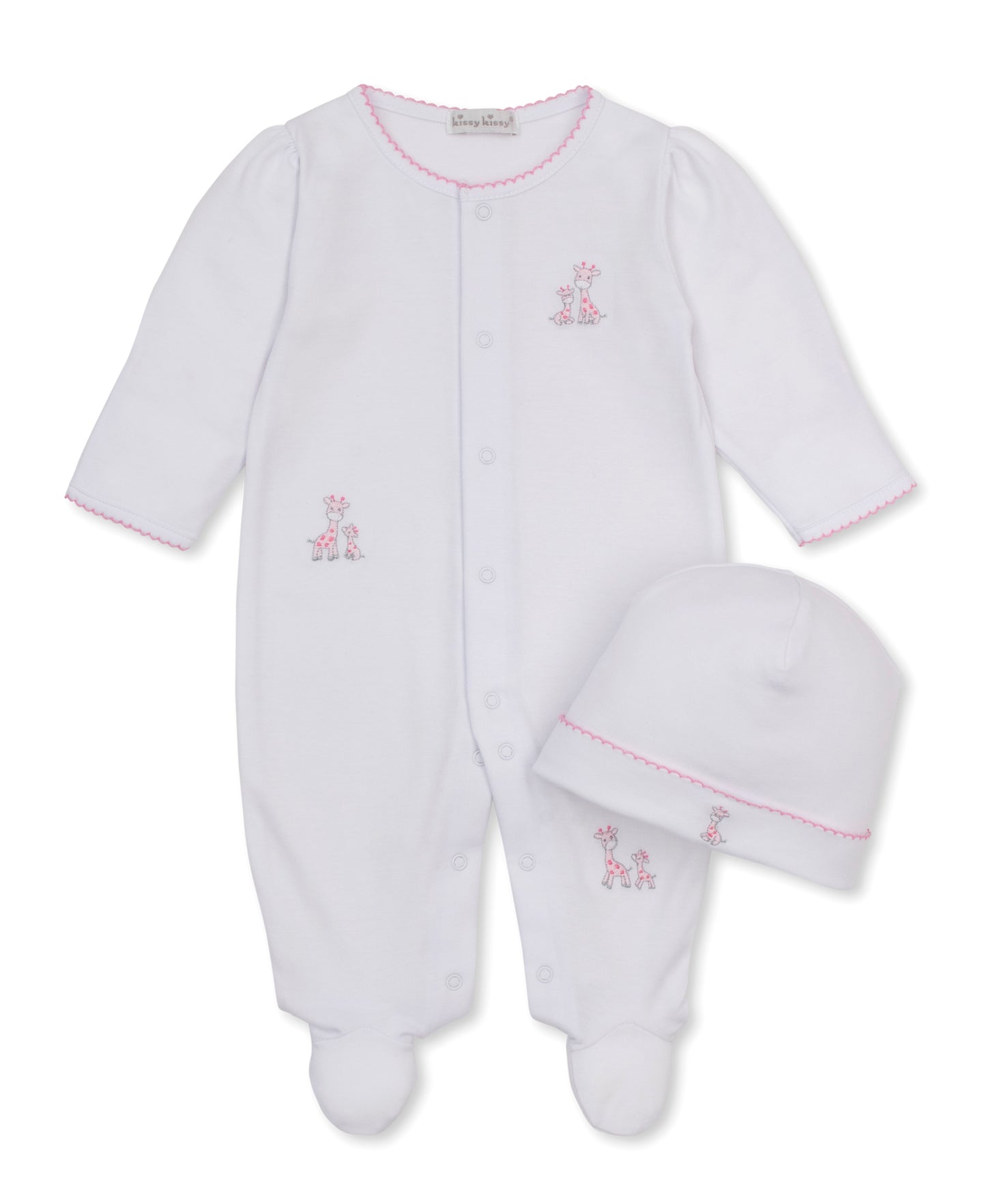 Just Giraffes Footie w/ Hat Set