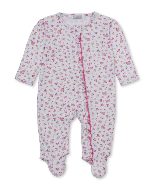 Rose Renaissance Print Zip Footie