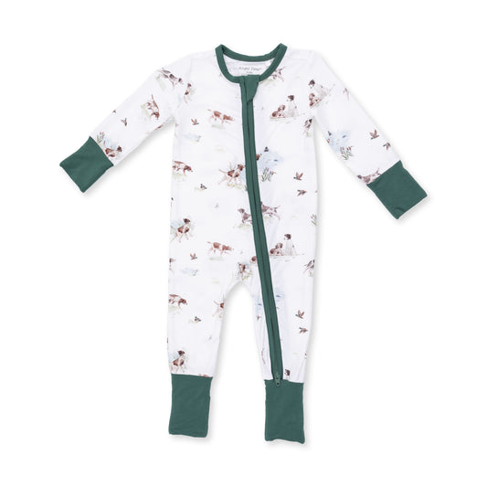 Pointer Pups & Duck Buddies Zip Romper