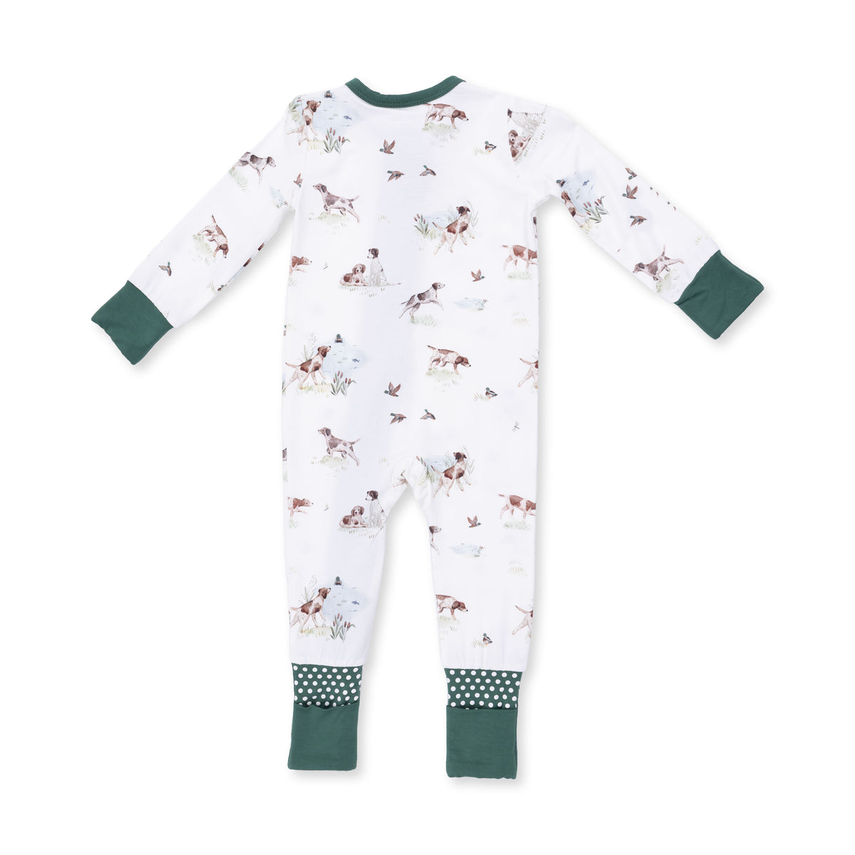 Pointer Pups & Duck Buddies Zip Romper