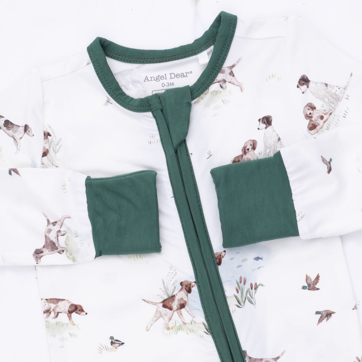 Pointer Pups & Duck Buddies Zip Romper