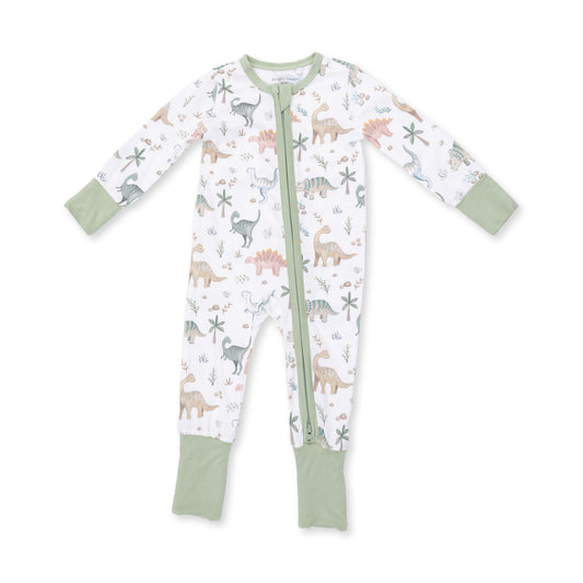Sweet Baby Dino Zip Romper