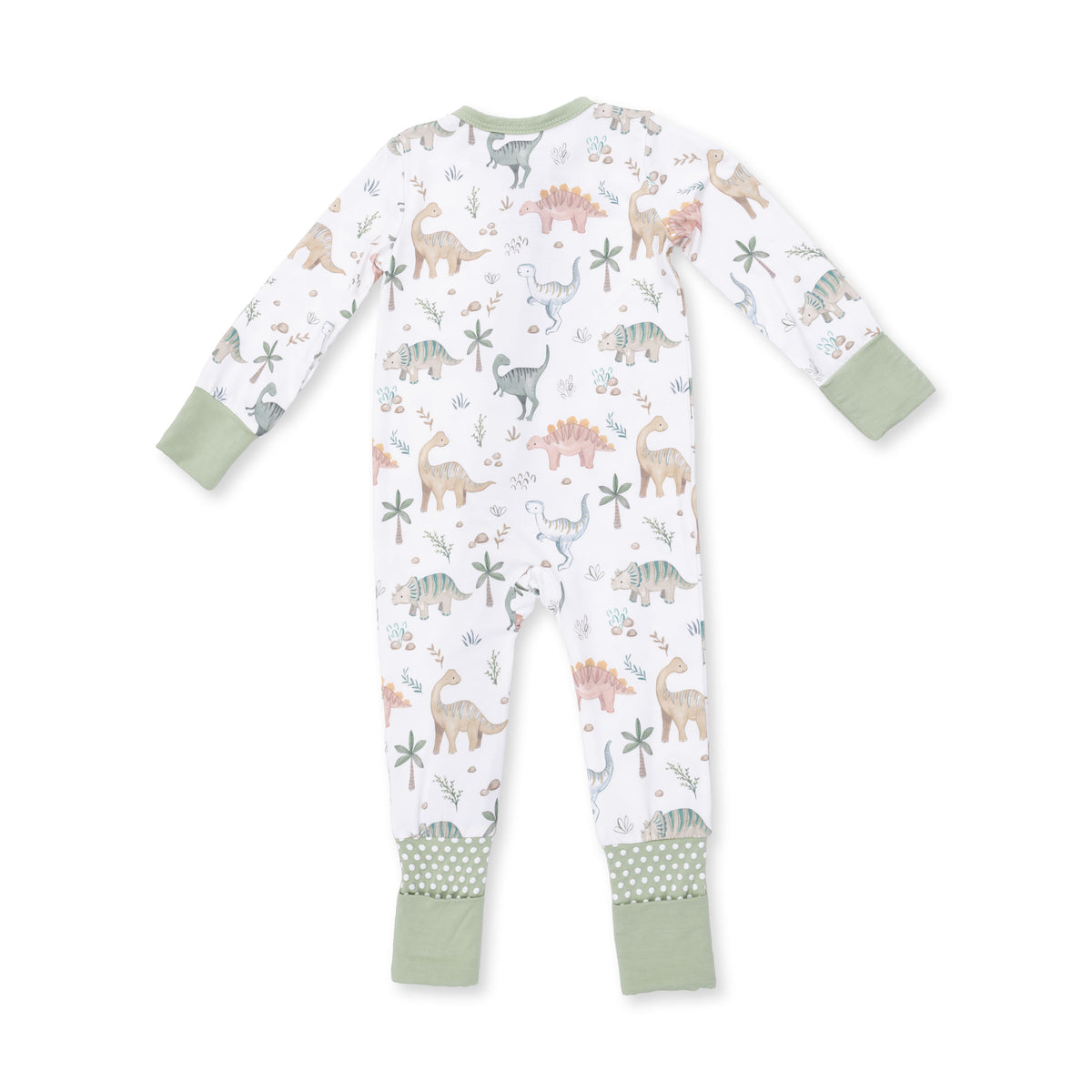 Sweet Baby Dino Zip Romper