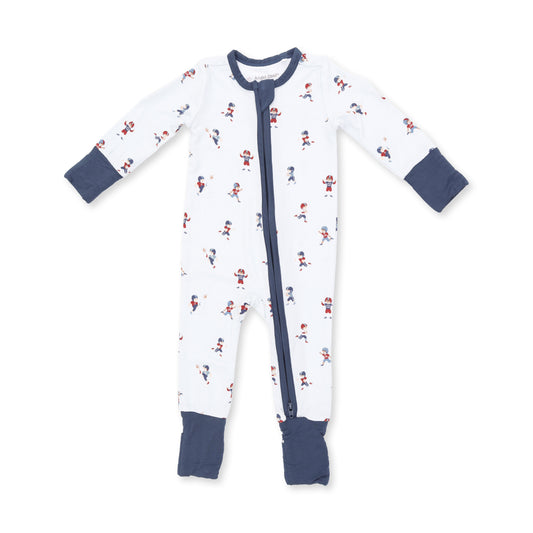 Tiny Footballers Zip Romper
