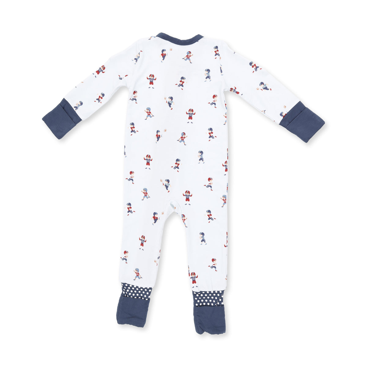 Tiny Footballers Zip Romper