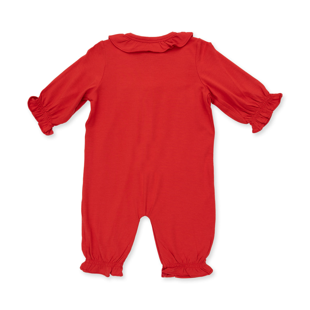 Ribbon Red Ruffle Romper