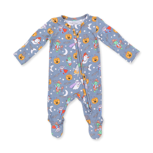 Halloween Monster Zip Footie
