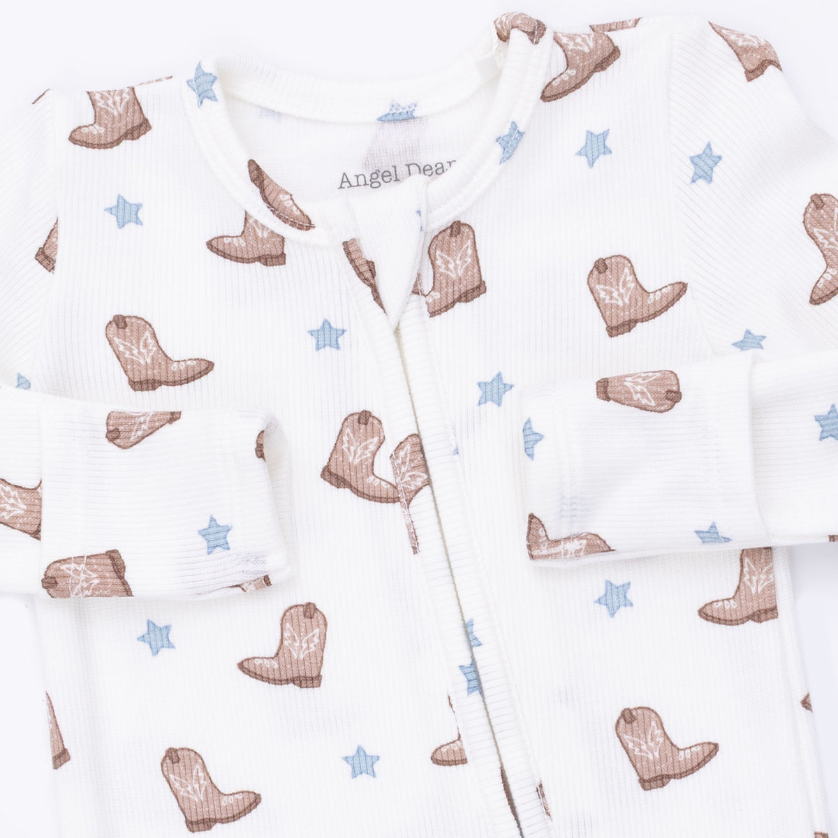 Mini Cowboy Boots Zip Footie