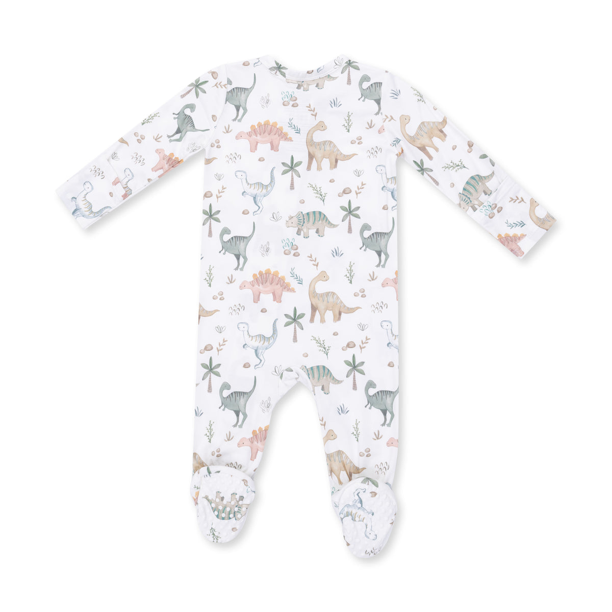 Sweet Baby Dinos Zip Footie