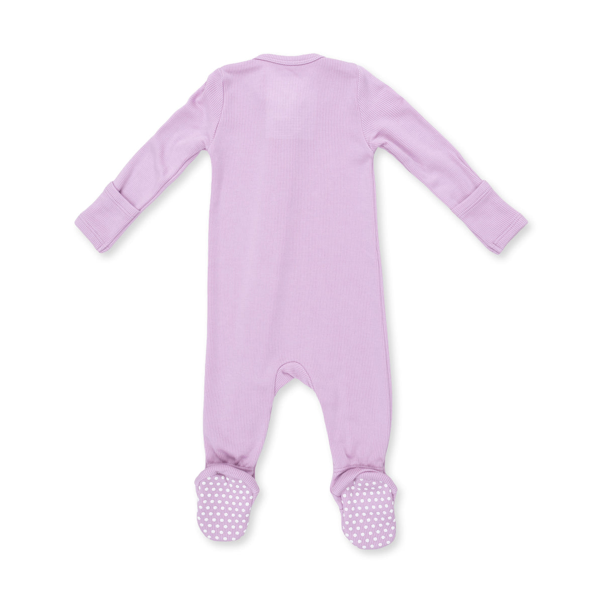 Solid Winsome Orchid Zip Footie