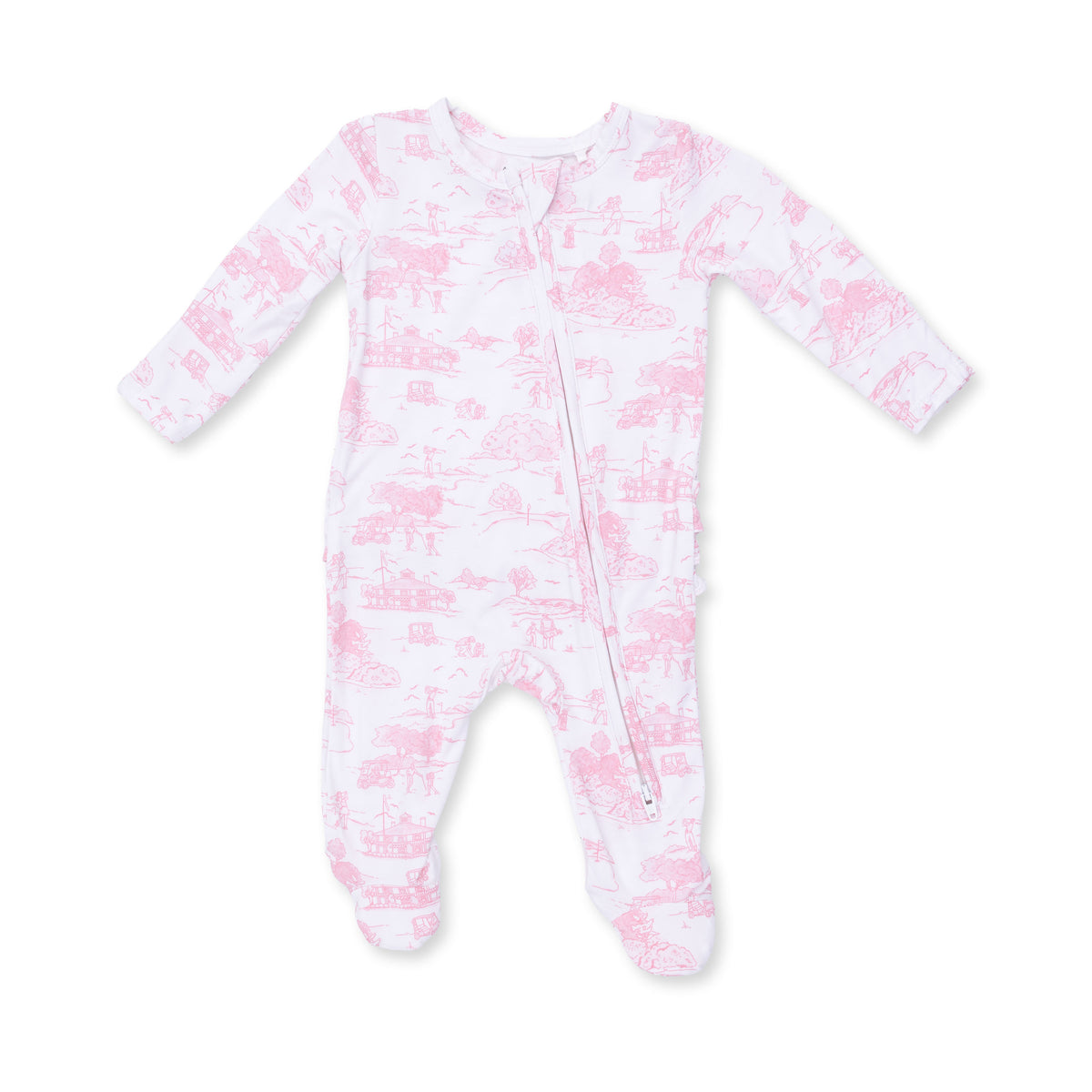 Golf Toile Zip Footie