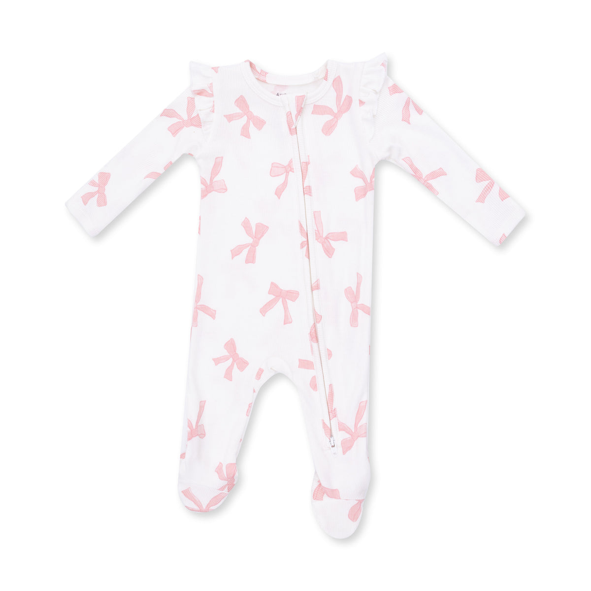 Pretty Bows Zip Footie