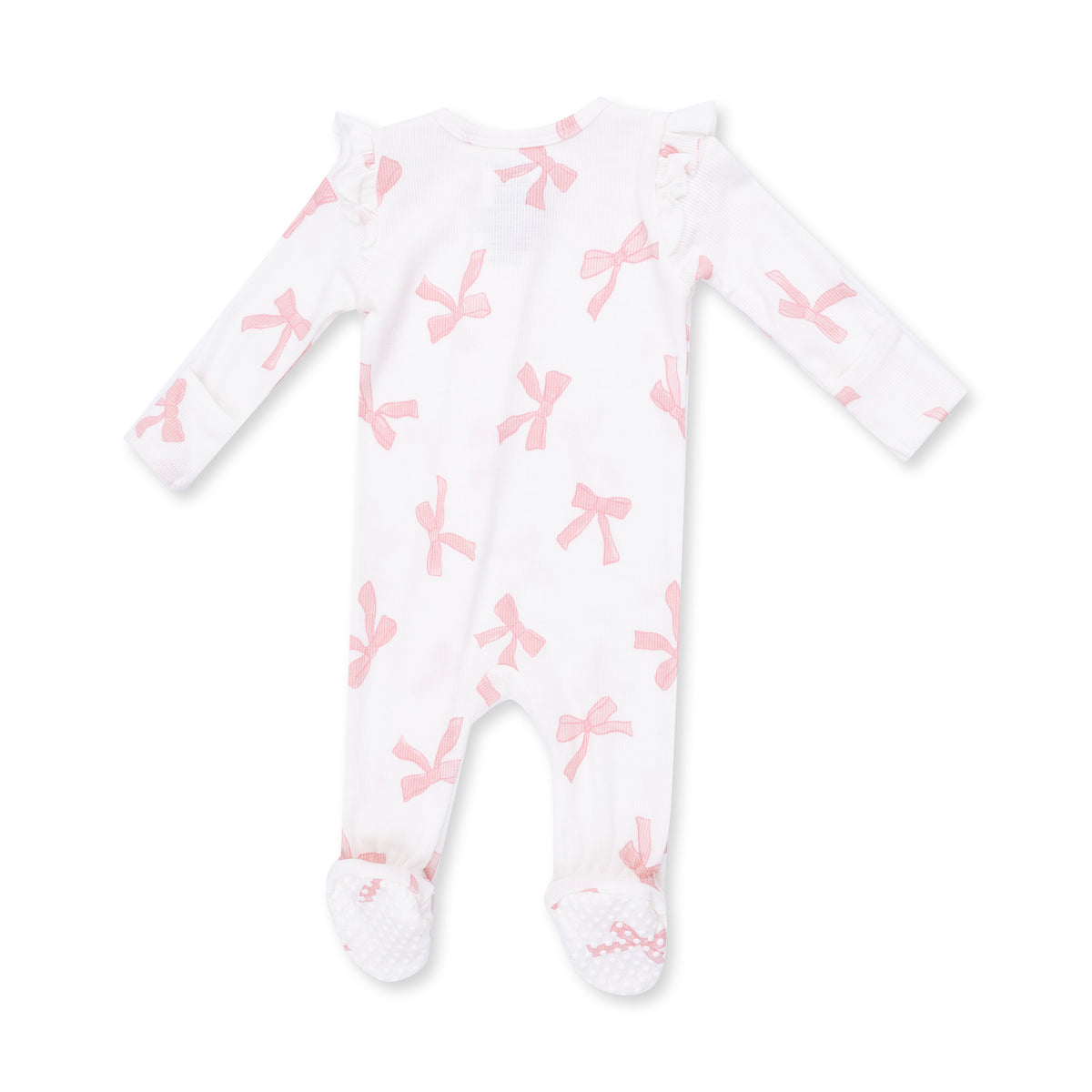 Pretty Bows Zip Footie