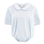 Collared Smocked LS Bubble