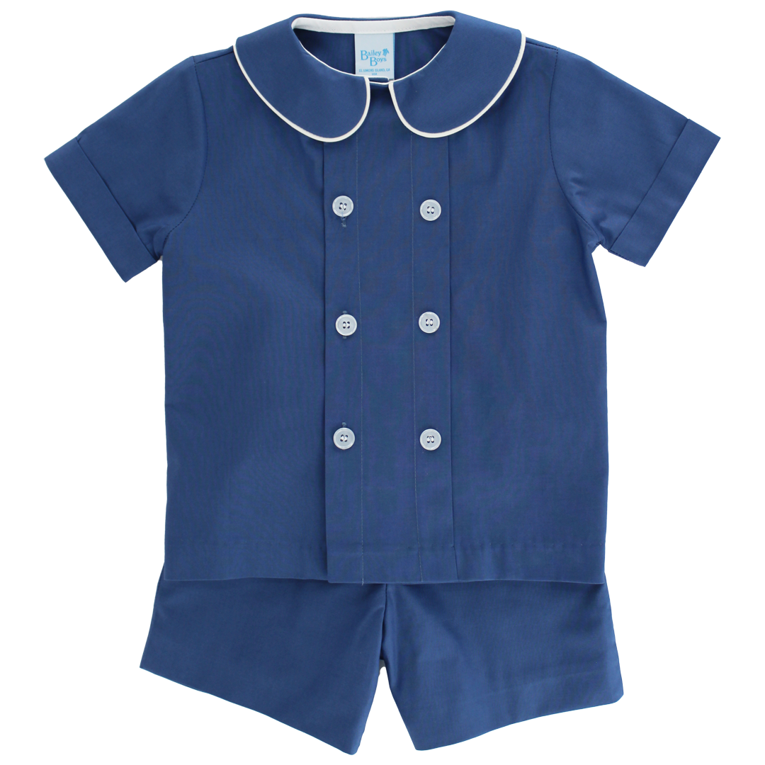 Posh Cornflower Dressy Short Set