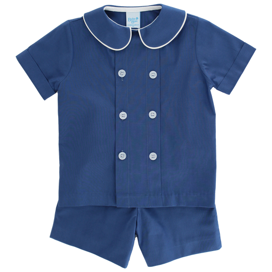 Posh Cornflower Dressy Short Set
