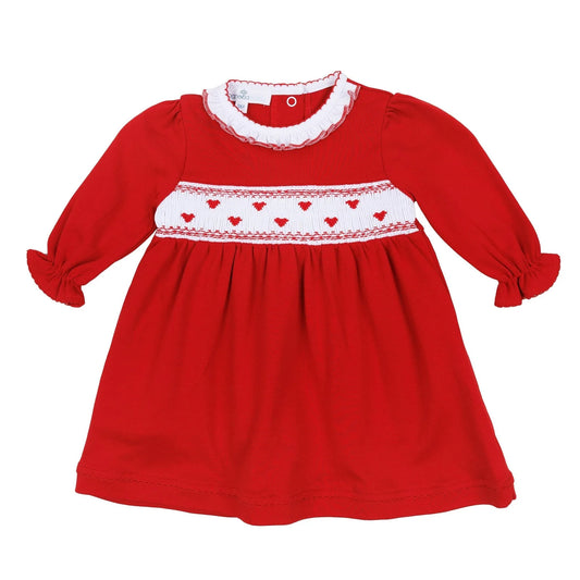 Valentina's Hearts Smocked Dress